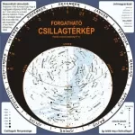 Harta cerului rotativă (planisferă din carton rigid)