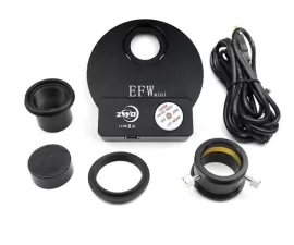 ZWO EFW Mini roată de filtre motorizată pentru 5×1.25" sau 5×31 mm filtre