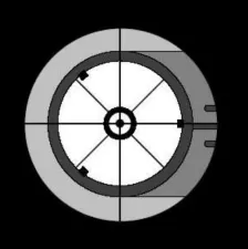 Jusztírozare cu ocular colimator fără marcarea centrului oglinzii principale