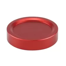 Capac de praf metalic cu filet T2 - roșu